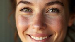 Foto della pelle dopo l'uso del siero, luminosa